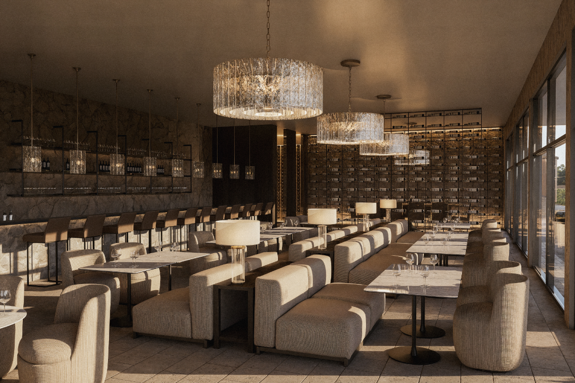 Rooftop terrace at Brix Sixty Six Vines with open seating for networking